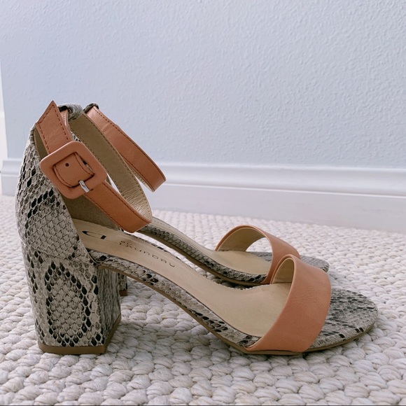 CL by Laundry Shoes - Snake print heel sandals